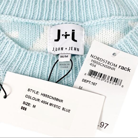 John + Jenn Women's Leopard Print Dolman Sleeve Sweater Medium - Picture 5 of 8